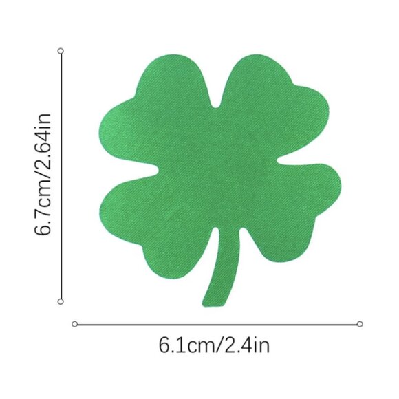 7/$25 Shamrock Pasties BNIP nipple stickers breast petals Burlesque St Patrick's - Picture 3 of 4